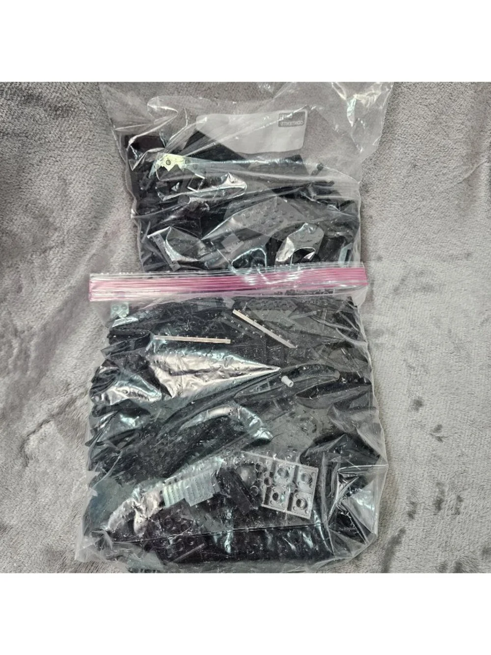 LEGO Bulk LOT ~2.75 LBS - Black Legos Mixed Piece Bundle Used Bricks